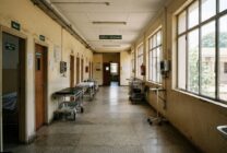 Corredor vazio de hospital na província do Bengo durante paralisação dos enfermeiros